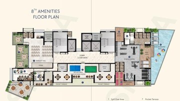 Floor Plan in 4 BHK Apartment at Borivali West – for Sale