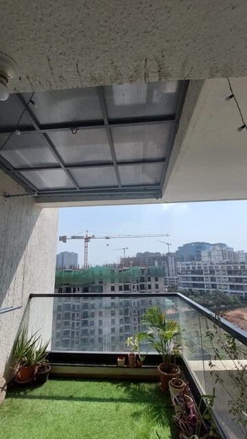 Balcony in 2 BHK Apartment at Majestique Towers, Kharadi – for Rent