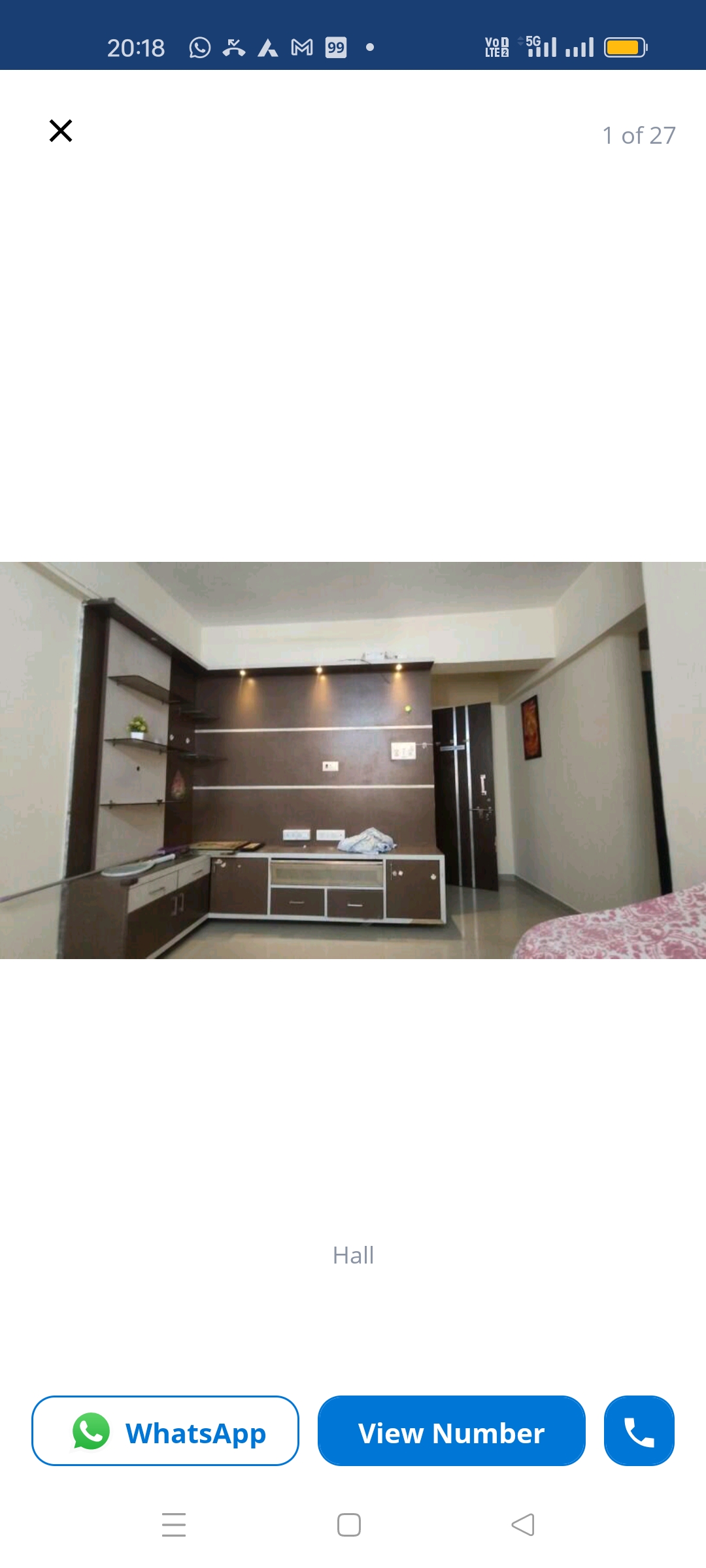 1 BHK + Extra Room Apartment For Rent in Silver Silver 9