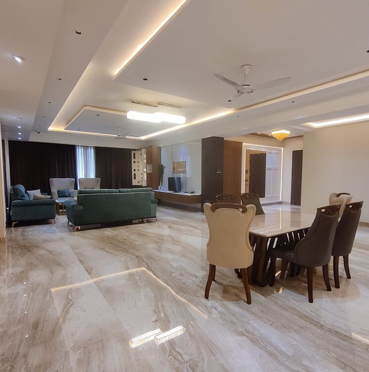 Living Room, marvel-bounty 4 Bedroom 5400 Sq.Ft. Apartment In Hadapsar Pune 6046430