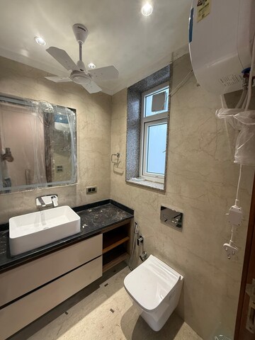 Bathroom in 4 BHK Builder Floor at Nehru Enclave – for Rent