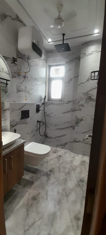 Bathroom in 4 BHK Builder Floor at Chittaranjan Park – for Rent