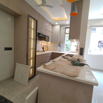 Kitchen in 3 BHK Builder Floor at Malviya Nagar – for Rent