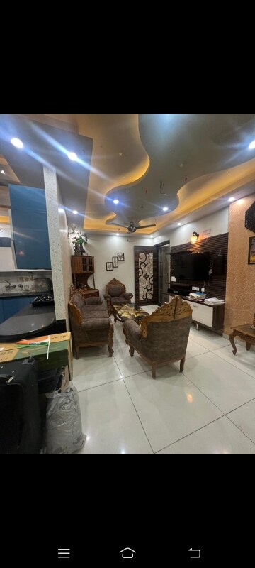 Living Room in 3 BHK Builder Floor at Saya Gold Avenue, Vaibhav Khand – for Rent