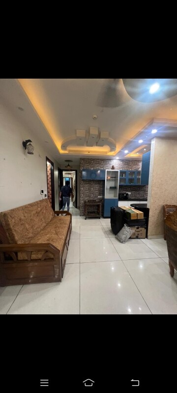 Living Room in 3 BHK Builder Floor at Saya Gold Avenue, Vaibhav Khand – for Rent