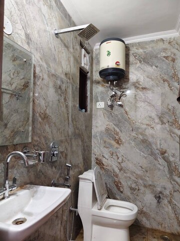 Bathroom in 2 BHK Builder Floor at Saket – for Rent