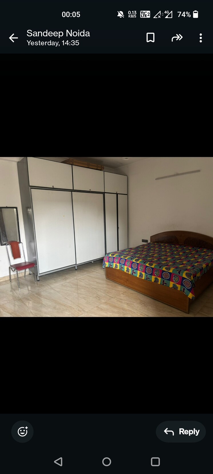 Bedroom, sector 46 2 Bedroom 1800 Sq.Ft. Independent House In Sector 46 Noida 9143231