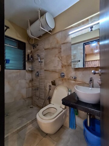 Bathroom in 2.5 BHK Apartment at Bharat Arize, Goregaon West – for Rent