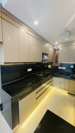 Kitchen in 3 BHK Builder Floor at Chittaranjan Park – for Sale