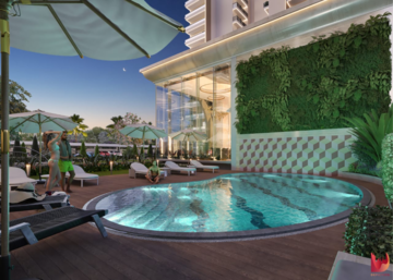 Swimming Pool in 3 BHK Apartment at Skyline Elevate, International Airport Road – for Sale