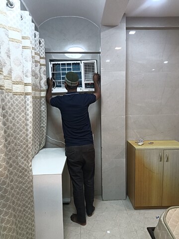 Bathroom in 3 BHK Apartment at Kamala Khandelwal Apartments, Khar West – for Rent