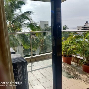 Balcony in 3 BHK Apartment at Omkar CHS Worli, Delisle Road – for Rent