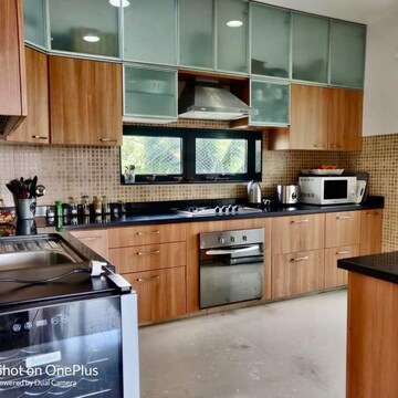Kitchen in 3 BHK Apartment at Omkar CHS Worli, Delisle Road – for Rent