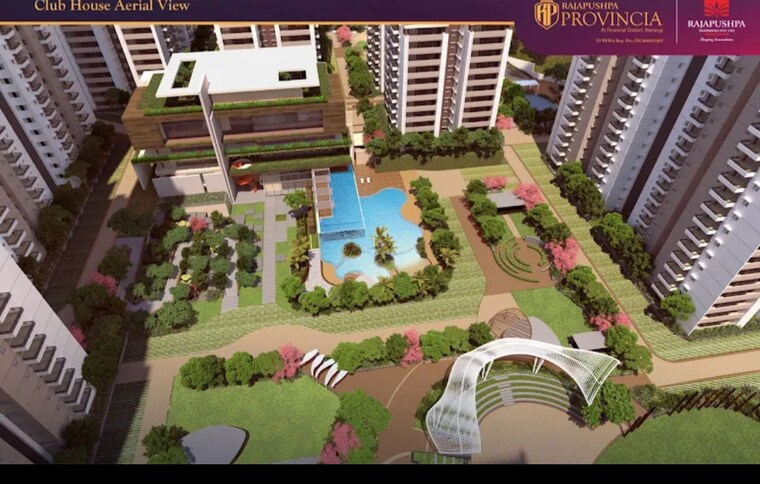 Master Plan, rajapushpa-provincia 3 Bedroom 2660 Sq.Ft. Apartment In Narsingi Hyderabad 9143467