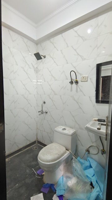 Bathroom in 2 BHK Builder Floor at Palm Residency Chhatarpur, Chattarpur – for Sale