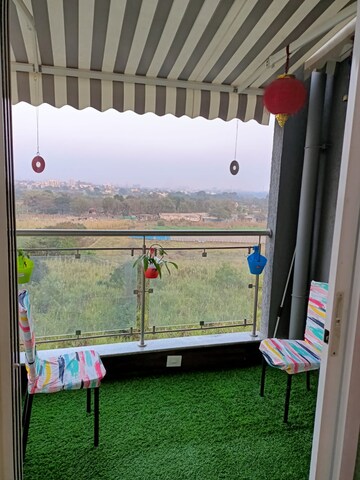 Balcony in 2 BHK Apartment at Bhandari 7 Plumeria Drive, Tathawade – for Rent