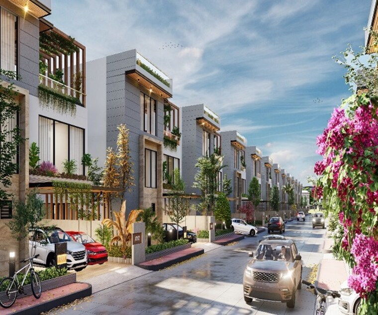 Exterior View, praneeta-the-patio 5 Bedroom 4615 Sq.Ft. Villa In Mokila Hyderabad 9143826