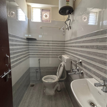 Bathroom in 2 BHK Apartment at First Avenue Kondapur, Masjid Banda – for Rent