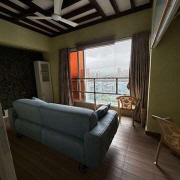 Living Room in 2.5 BHK Apartment at Tricity Promenade, Seawoods – for Rent