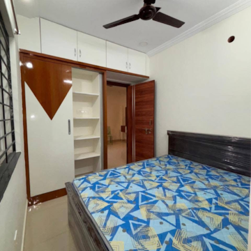 Bedroom in 1 BHK Apartment at MK Residency Kondapur, Sriram Nagar – for Rent