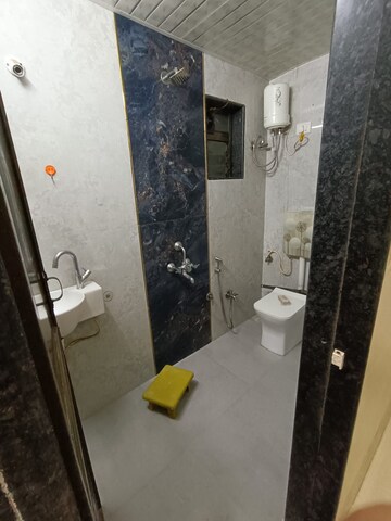 Bathroom in 1 BHK Apartment at Kopar Khairane – for Rent