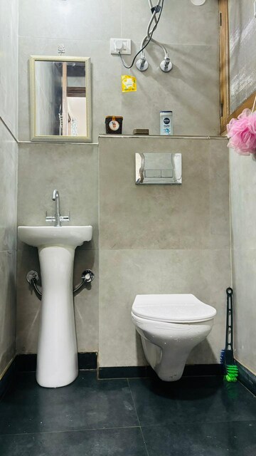 Bathroom in 2 BHK Apartment at Chattarpur – for Rent