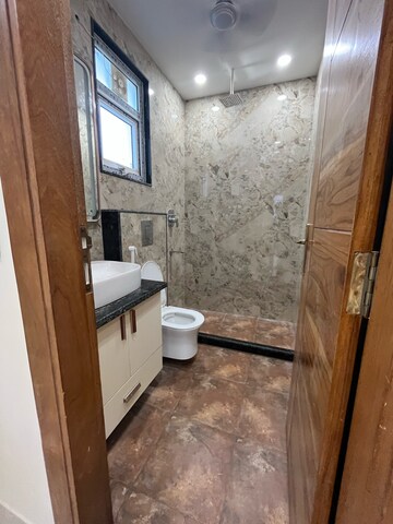 Bathroom in 4 BHK Builder Floor at Saket – for Rent