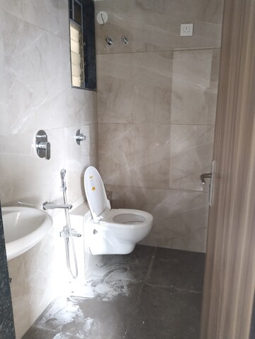 Bathroom in 1 BHK Apartment at Aura Luxisca, New Panvel – for Rent