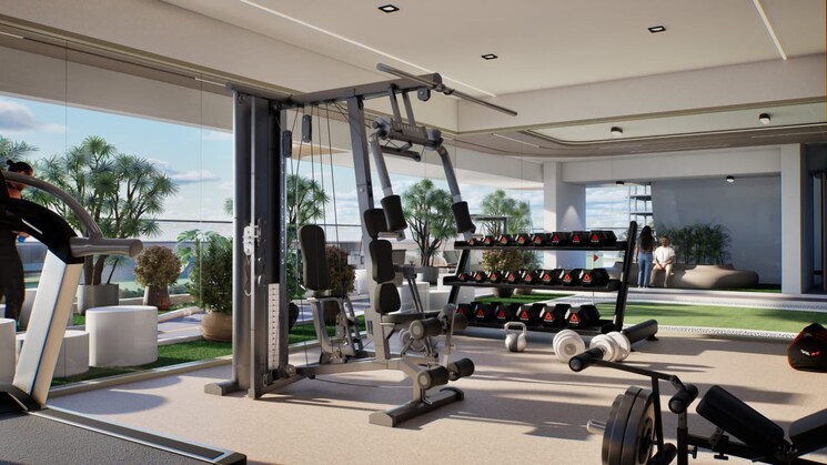 Gym, k-raheja-vivarea 3 Bedroom 2200 Sq.Ft. Apartment In Mahalaxmi Mumbai 9144512