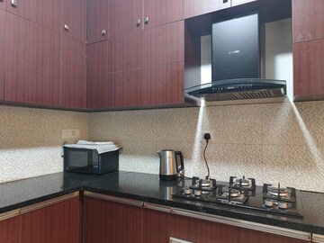 Living Room in 3 BHK Apartment at Pashmina Waterfront, Old Madras Road – for Rent