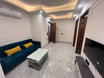 Living Room in 3 BHK Builder Floor at Gupta Awas, Sushant Lok I – for Rent