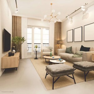 Living Room in 3 BHK Apartment at Fusion The Brook, Sector 12 Greater Noida – for Sale