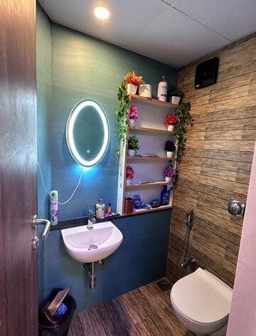 Attached Bathroom in 1 BHK Apartment at Lodha Crown Quality Homes, Majiwada – for Sale
