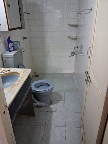 Bathroom in 2 BHK Apartment at Naiknavare Chaitraban Residency, Aundh – for Rent