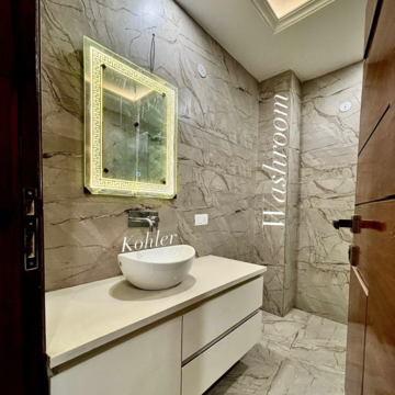Bathroom in 3 BHK Builder Floor at Green Fields Colony – for Rent