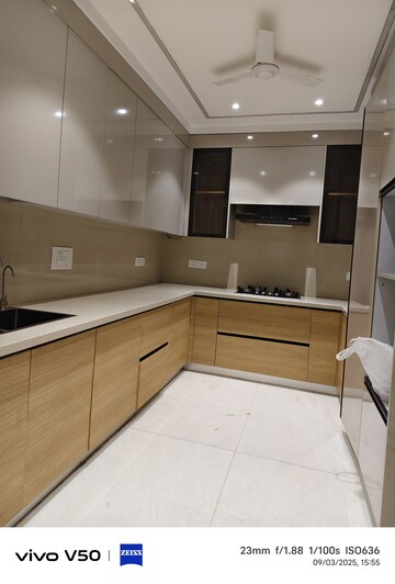 Kitchen in 3 BHK Builder Floor at Greater Kailash I – for Rent