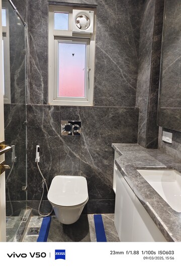 Bathroom in 3 BHK Builder Floor at Greater Kailash I – for Rent