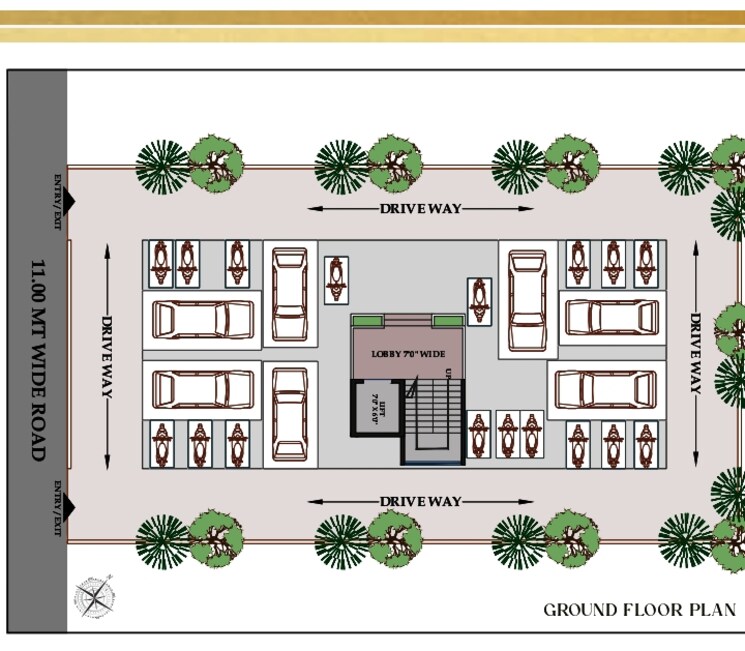 Floor Plan, erdamor-hillcrest 1 Bedroom 423 Sq.Ft. Apartment In Ulwe Sector 9 Navi Mumbai 9145434