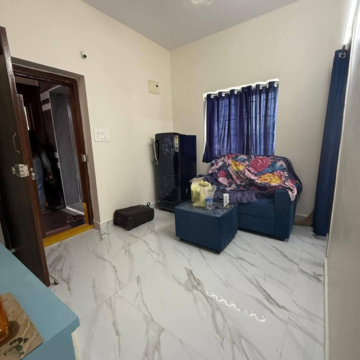 Living Room in 1 BHK Apartment at Padma Nilayam Kondapur, Sriram Nagar – for Rent