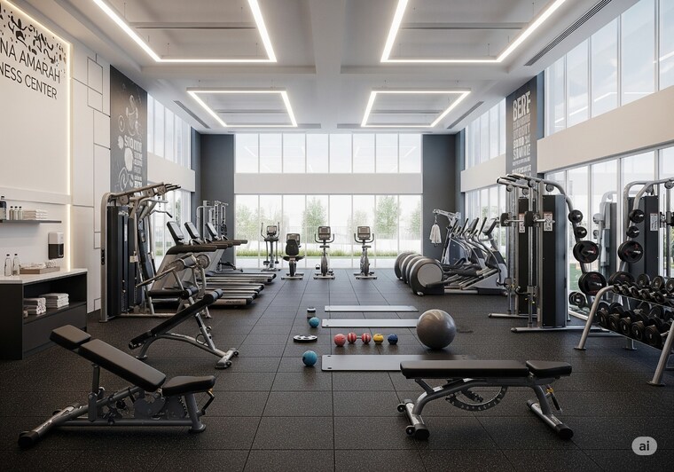 Gym, one-indiabulls 3 Bedroom 2060 Sq.Ft. Apartment In Sector 104 Gurgaon 9145487