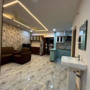 Living Room in 2 BHK Apartment at SM Homes Kondapur, Masjid Banda – for Rent