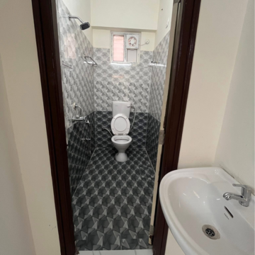 Bathroom in 2 BHK Apartment at Happy Homes Kondapur, Sriram Nagar – for Rent