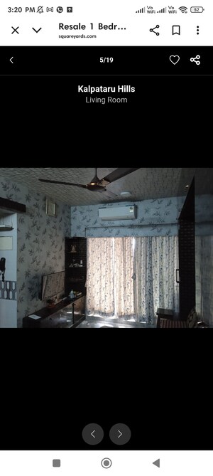 Bedroom in 1 BHK Apartment at Kalpataru Hills, Manpada – for Sale