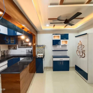 Kitchen in 2 BHK Apartment at SK Residency Kondapur, Sriram Nagar – for Rent