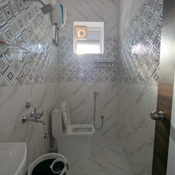 Bathroom in 1 BHK Apartment at Raghavendra Grand Residency, Sri Nagar Colony – for Rent