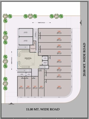 Floor Plan in 2 BHK Apartment at Aakar Bellisimo, New Panvel – for Sale