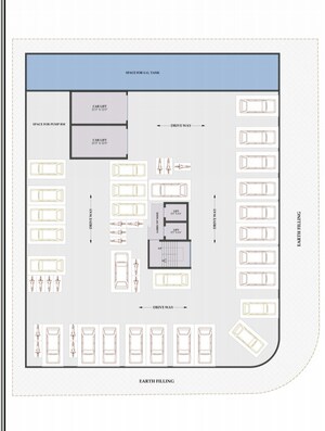 Floor Plan in 2 BHK Apartment at Aakar Bellisimo, New Panvel – for Sale