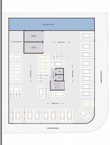 Floor Plan in 2 BHK Apartment at Aakar Bellisimo, New Panvel – for Sale
