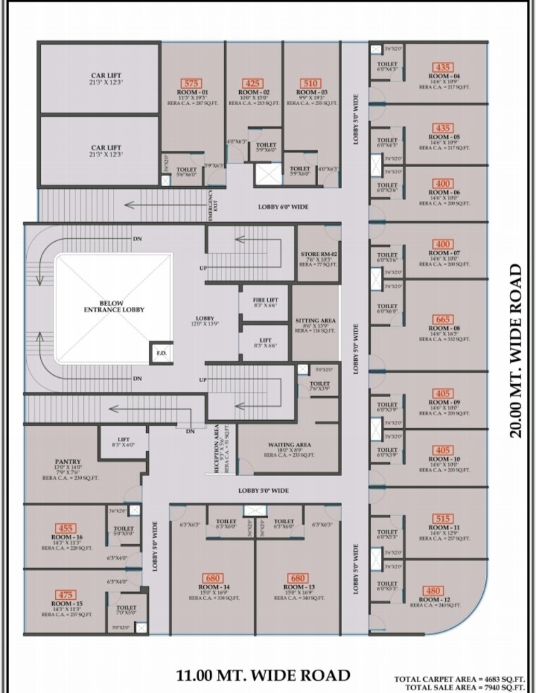 Floor Plan, aakar-bellisimo 2 Bedroom 1100 Sq.Ft. Apartment In New Panvel Navi Mumbai 9145825