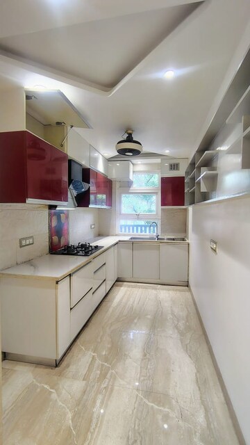 Kitchen in 3 BHK Builder Floor at DLF Atria, Dlf Phase ii – for Rent